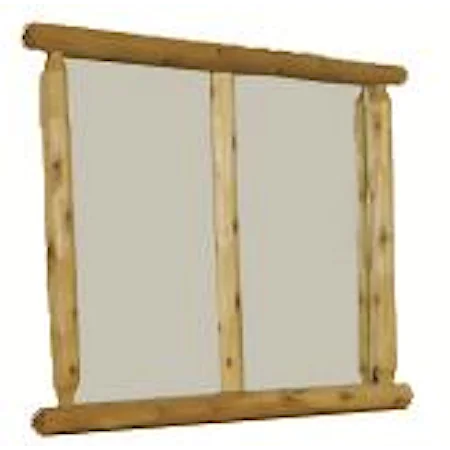Natural Rustic Wood Double Mirror